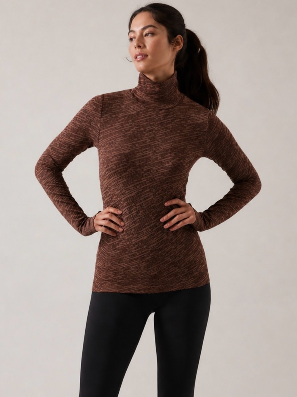 Athleta Flurry Seamless Turtleneck
